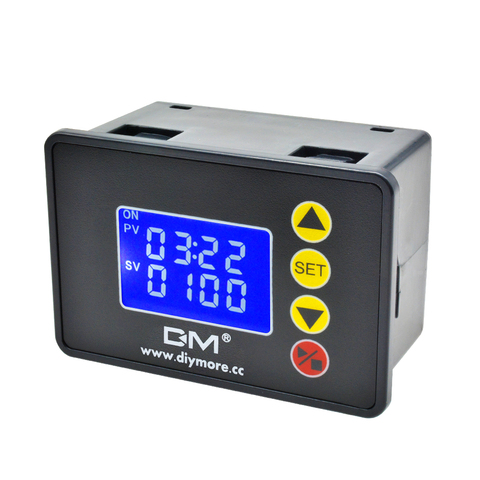 AC 220V 12V 24V 1.37'' LCD Display Digital Time Delay Relay Cycle Timer Control Switch Adjustable Timing Relay Time Delay Switch ► Photo 1/6