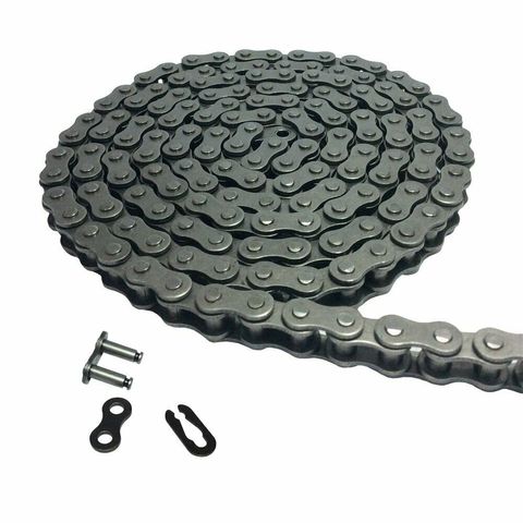 3meters # 35 Carbon Steel Chain Heavy Duty Roller Chain with 1Connector Link for Go Kart Bike Garage Gate Chain ► Photo 1/5