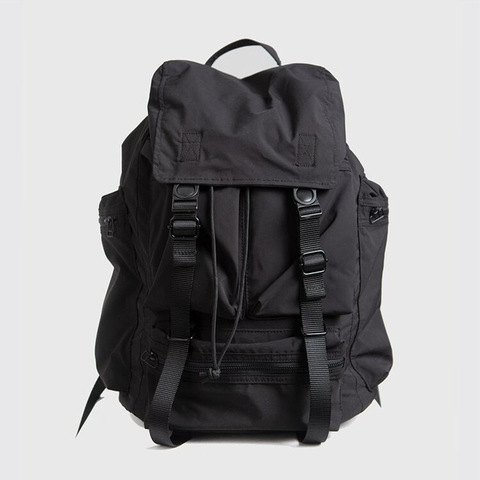 Black Nylon Waterproof Backpack Drawstring Shoulder Bag Men Travel Backpack Large Capacity Student School Bags MD0195 ► Photo 1/6