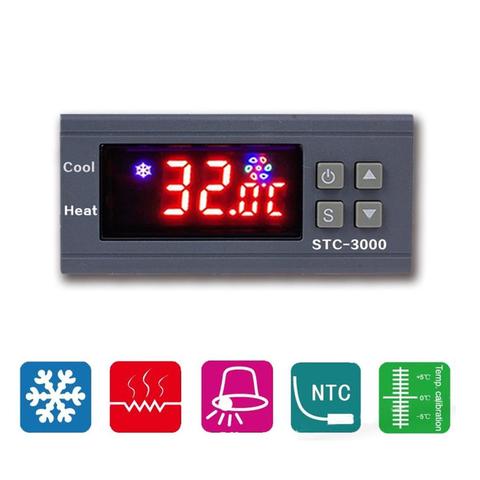 STC-3000 High Precision 12V 24V 220V Digital Thermostat Temperature Controller Thermometer Sensor Hygrometer ► Photo 1/6