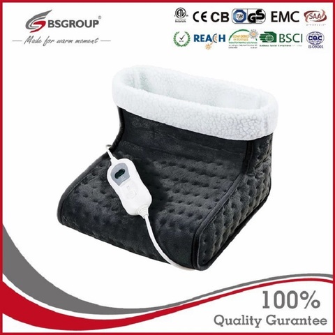 220V-240V 100W Soft Microplush Electric Heating Pad Shoes Washable Thermal Foot Warmer for Woman Portable Heated Booties EU Plug ► Photo 1/6
