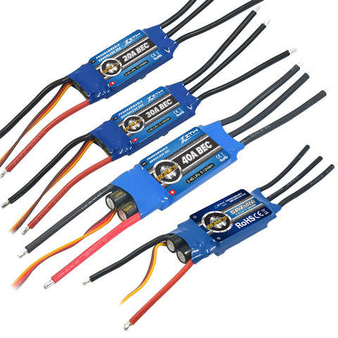 ZTW genuine beetle ZTW 20A 30A 40A brushless ESC (2-4S) model SU27 anti-overheating ► Photo 1/6