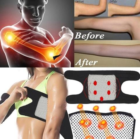 Magnetic Therapy Self-Heating Arm Elbow Brace Support Belt Tourmaline Pain Relief Slimming Weight Loss Strap Bandage Arm Care ► Photo 1/6