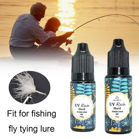 UV Resin Glue Fishing Tools Quick Drying Glue Fly Tying Lure UV Clear Finish Glue Flow Hard Type Fly Bait DIY Accessories ► Photo 1/6