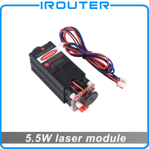 5.5w 450nm blue laser module , laser engraving machine parts , laser cutting TTL module 5500mw laser tube ► Photo 1/6