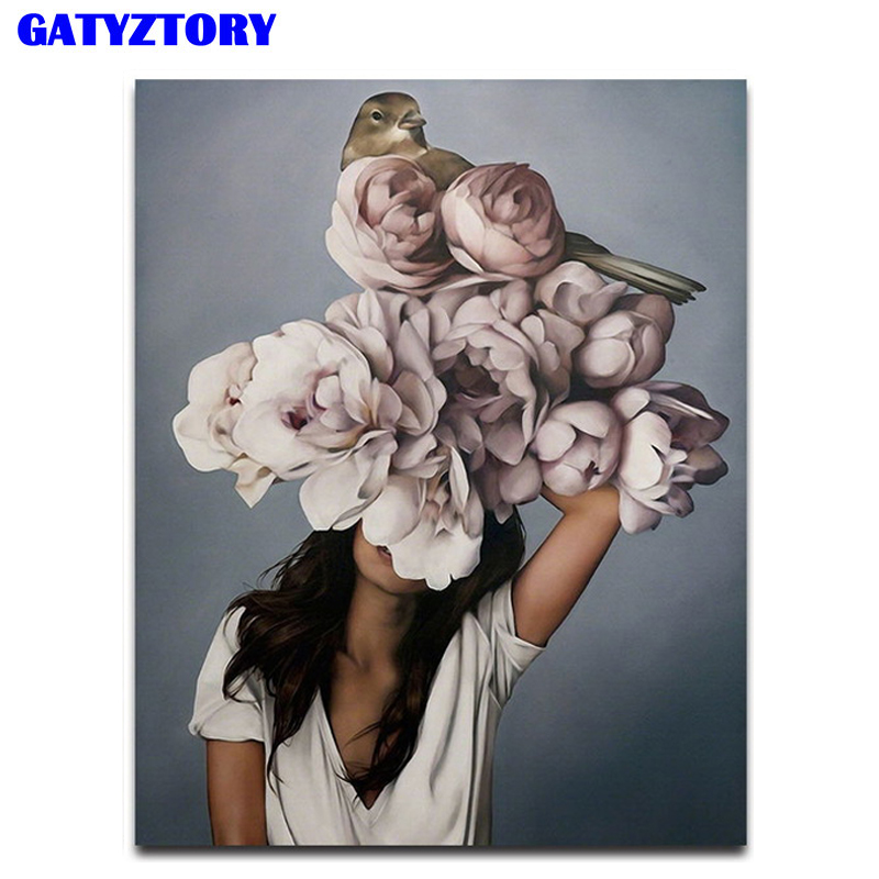 GATYZTORY Acrylic Paint By Numbers Women Painting Canvas Coloring By  Numbers For Adults Figure Diy Gift For Home Wall Art Decor - AliExpress