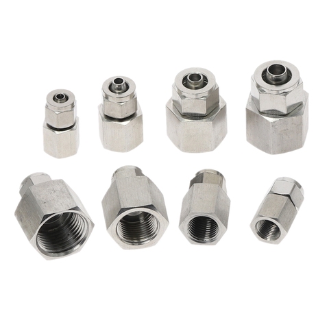 Fast twist 6mm 8mm 10mm 12mm Tube Pipe Fittings Female Threaded Stainless Steel SS 304 ► Photo 1/6