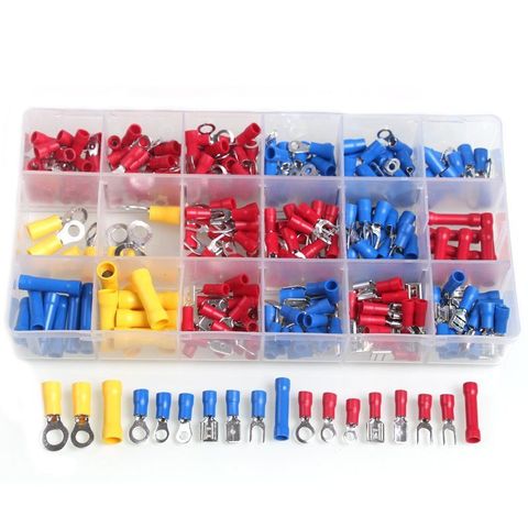 300pcs Electrical Wire Crimp Terminals Kit Insulated Terminator Spade Butt Connectors Assorted terminales Set ► Photo 1/6