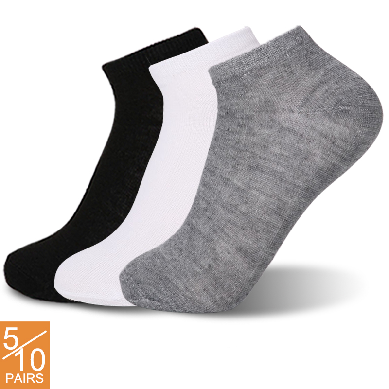 Men Cotton Breathable Ankle Socks Sports Casual Short Comfy Hosiery Socks 