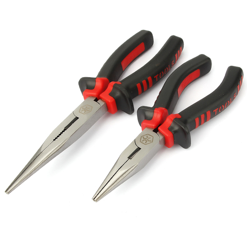 Crome Vanadium 6/8 Inch Long Nose Plier 1Pcs Needle Nose Pliers Press Tool Multi Hand Tool with Double Colour Handle ► Photo 1/1