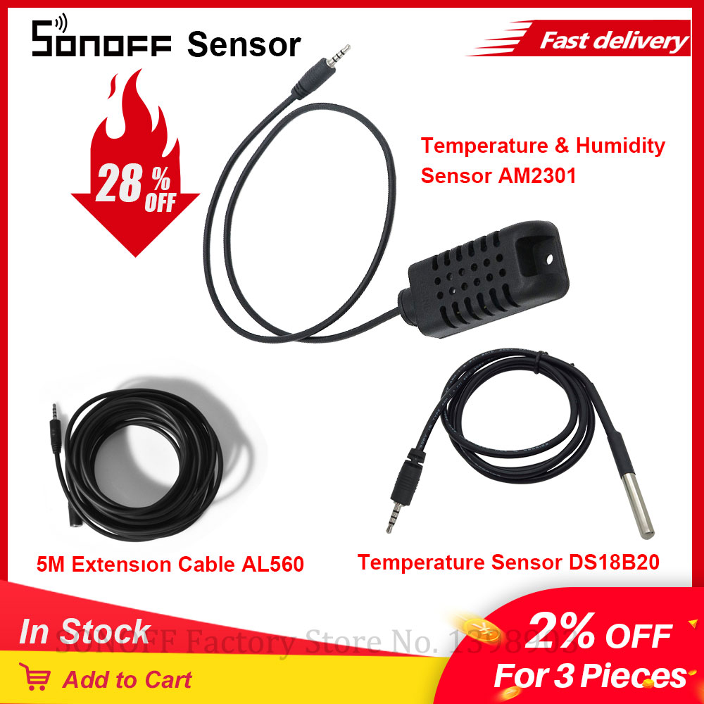 Temperature and Humidity AM2301 TH Sensor (SONOFF)