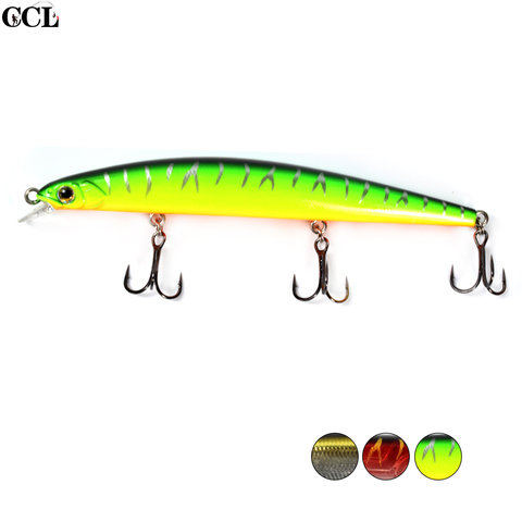 CCLTBA 110MM 11.5G Suspending Black Minnow Fishing Lures Hard Plastic Tungsten Balls Minnow Jerk Bait Owner Hooks ► Photo 1/6