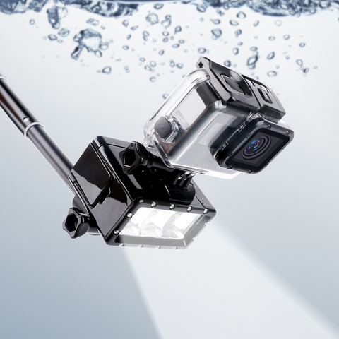 2022 New for GoPro Diving flashLight lamp Waterproof LED Flash Video Light For GoPro Hero 9/8/7/6/5/4/3+,for SJCAM SJ4000 ► Photo 1/6