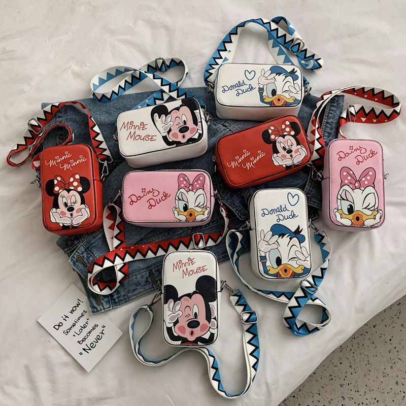 Girl's Mickey Minnie Mini PVC Messager Bag Jelly Kid's Shoulder Bags Melissa 