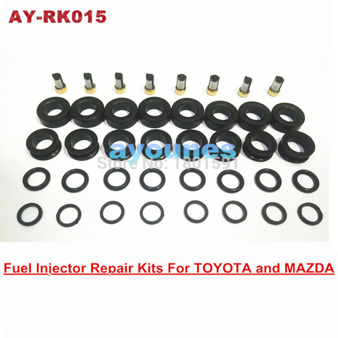 free shipping fuel injector repair kits rubber seals  kits for OEM 195500-3030  1955003290 injector for  AY-RK015 ► Photo 1/4