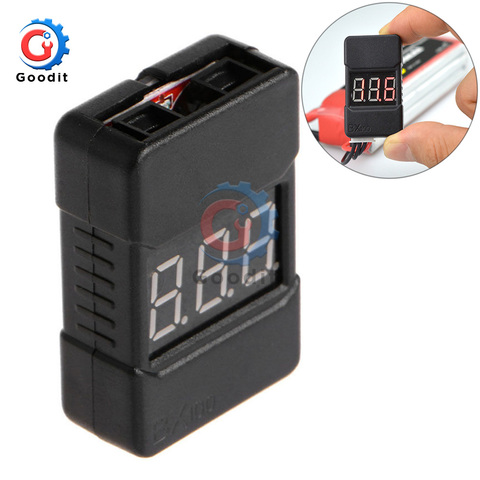 BX100 1-8S 1S-8S Lipo Battery Voltage Tester / Low Voltage Buzzer Alarm / Battery Voltage Checker with Dual Speakers ► Photo 1/6