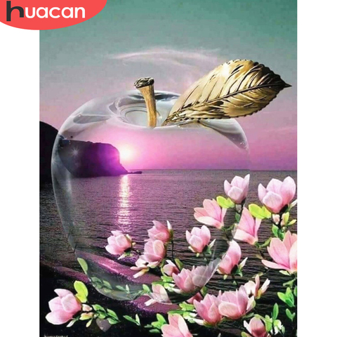 HUACAN Diamond Painting Full Square New Arrival Landscape Sea 5D DIY Diamond Embroidery Flower Home Decor Craft Kit ► Photo 1/6