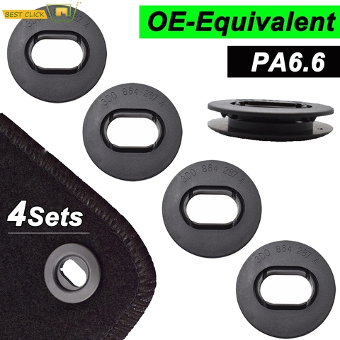 Car Floor Mat Fastener Clips Carpet Oval Clamps For VW Golf GTI Seat Leon MK1 Skoda Octavia Fabia OE 3D0864851B41 3D0061795B41 ► Photo 1/6