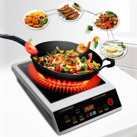 3500W High Power Induction Cooker Electric Stove Business Household Stir Fry ► Photo 1/6