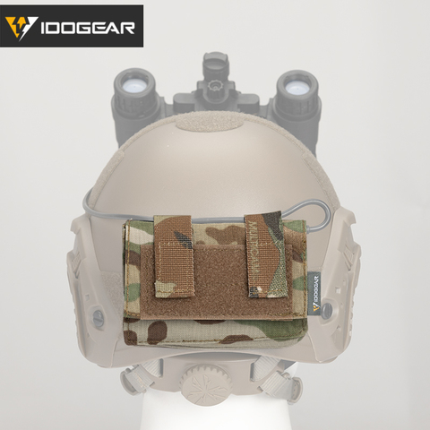IDOGEAR Tactical FAST Helmet Cover Pouch Removable Rear Pouch NVG Utility Bag Counterweight Battery Pouch 3549 MOLLE ► Photo 1/6