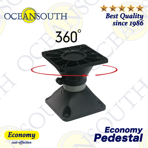 Oceansouth Economy Pedestal Aluminium Tube Swivel 360 Degree Rotation Top Suitable For Standard Boat Seats Fishing Boating ► Photo 1/5