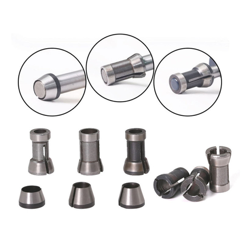 1Pcs 6mm&6.35mm&8mm Woodworking Router Bit Engraving Machine Wood Milling Cutter Woodworking Milling Cutter Chuck Convert Set ► Photo 1/5