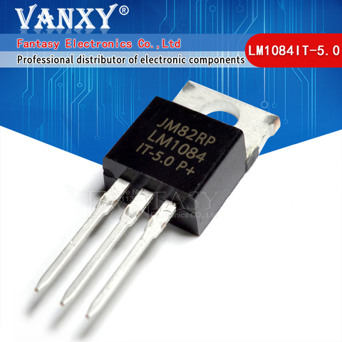 10PCS LM1084IT-5.0 TO220 LM1084-5.0 LM1084T-5.0 LM1084IT-5 5V 5A TO-220 Voltage Regulator ► Photo 1/2