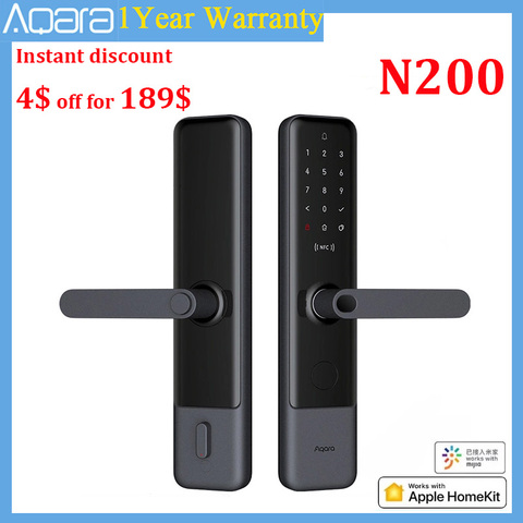 Aqara N200 Smart Door Lock Fingerprint Bluetooth Password NFC Unlock Smart Linkage With Doorbell Works With Mijia Apple HomeKit ► Photo 1/6