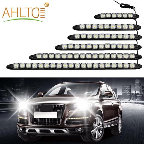 1X Flexible COB DRL 6 9 10 12 16 20Leds Daytime Running Auto Fog Led Waterproof Lamp Multi-color White Blue Car Style LED DC 12V ► Photo 1/6