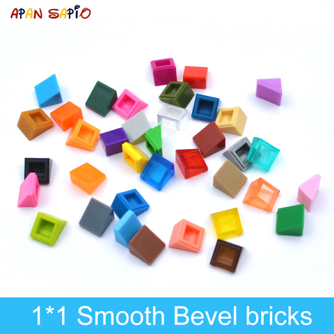 400pcs DIY Building Blocks Figure Smooth Bevel Bricks 1x1 Educational Creative Toys for Children Size Compatible With 54200 ► Photo 1/6