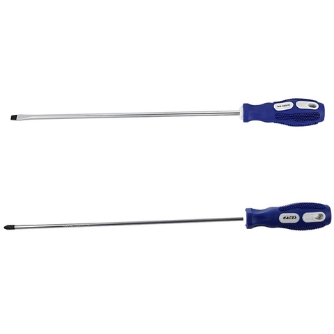 2 Pcs 30.5 Cm Long Shaft netic Tip Screwdriver Handy Instrument: 6Mm Phillips Screwdriver & 6.5 Mm Flat-Head Screwdriver ► Photo 1/6