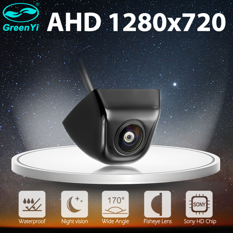 GreenYi HD AHD 1280x720P 170 Degree Fisheye Lens Starlight Night Vision Vehicle Rear View Reverse Camera Car Universal Camera ► Photo 1/6