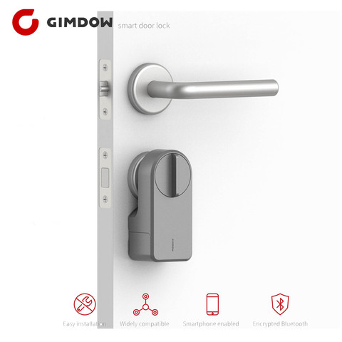 GIMDOW A3 Smart Door Lock Digital Bluetooth Intelligent Lock Sticker installation,without disassemble, APP open door ► Photo 1/5