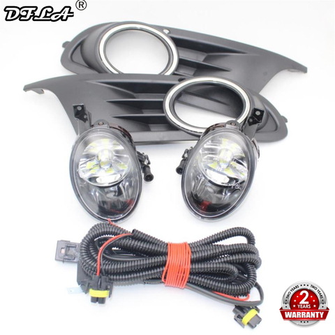 LED Car Fog Lamp For VW Golf 6 MK6 2009 2010 2011 2012 2013 Front LED Fog Light Fog Lamp + Cover + Harness Assembly ► Photo 1/6