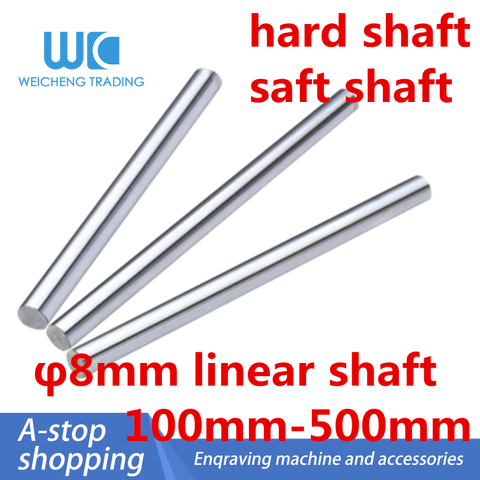 linear shaft CNC Diameter 8mm-100mm 150mm 200mm 250/300mm 350mm 400mm 450mm 500mm chromed linear rail round rod for 3d printer ► Photo 1/6