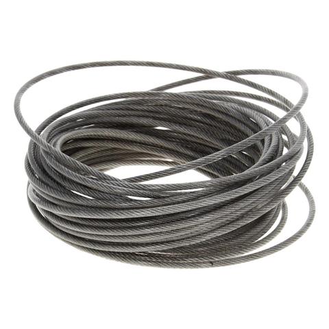 PVC Coated Steel Wire Cable 304-Stainless-Steel Flexible Wire Rope 1.2/3/5mm Dia 5~10m Long Soft Lifting Cable Clothesline 1pcs ► Photo 1/6