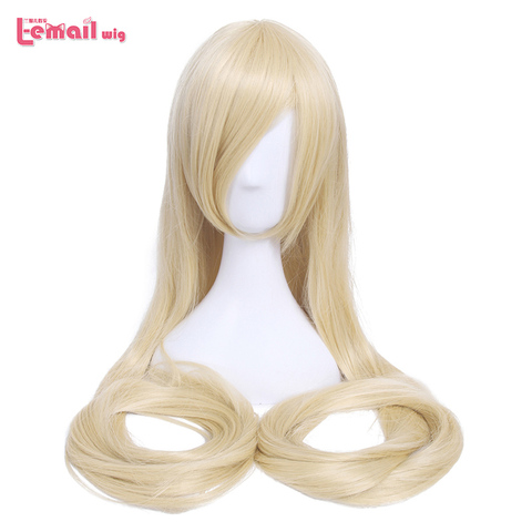 L-email wig 60inch 150cm Long Women Cosplay Wigs 7 Colors Straight Beige Black Blonde Synthetic Hair Perucas Cosplay Wig ► Photo 1/6