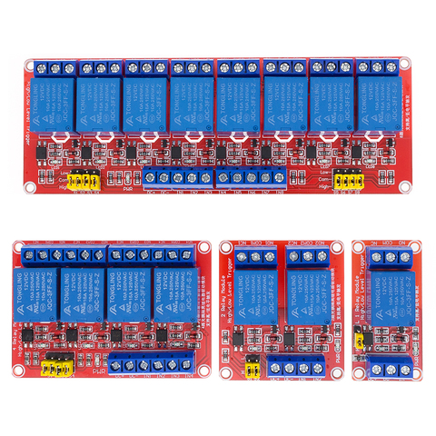 Relay module 1 2 4 6 8 Channel 12V Relay Module Board Shield with Optocoupler Support High and Low Level Trigger for Arduino ► Photo 1/6