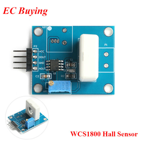 WCS1800 DC 5V Hall Current Detection Sensor Module 35A Short Circuit Overcurrent Detector Protection Switching Module ► Photo 1/6