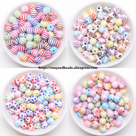 9th Aug Free Shipping Acrylic Round Ball Spacer Beads 8MM Pick Colour For Jewelry Making ► Photo 1/1