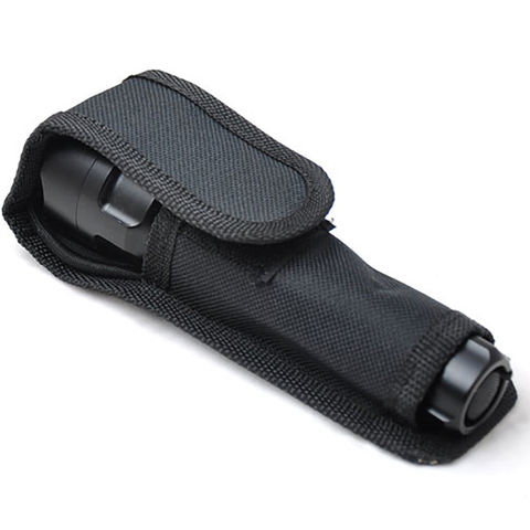 Flashlight Holder for Tactical Torch, Durable Belt Flashlight Holder Nylon Case Belt Clip Tactical Torch Carry Case, Black ► Photo 1/2