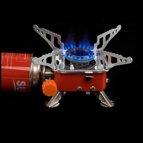 3500W mini camping gas stoves portable ultra-light foldable gas burners  one-piece camping stoves picnic cooking stove furnace