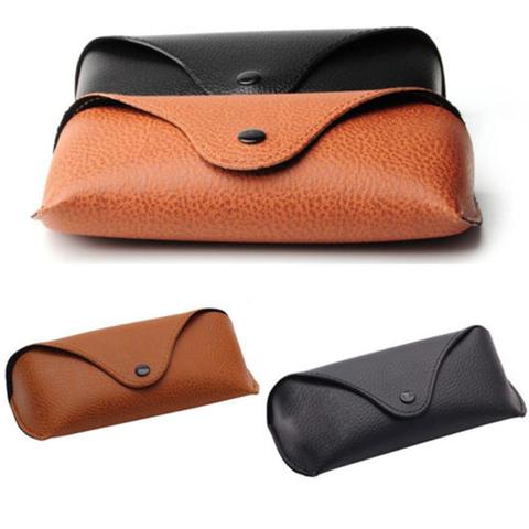 Portable Unisex Faux Leather Eye Glasses Sunglasses Holder Box Case Cover Glasses Holder Box ► Photo 1/6