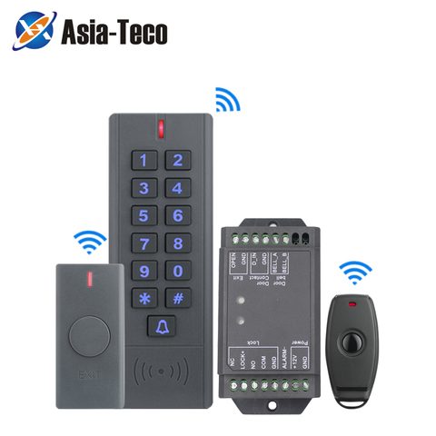 Waterproof Wireless Door Lock Remote Control Access Control 125Khz EM Card RFID Access Control Wireless Keypad Control Reader ► Photo 1/1