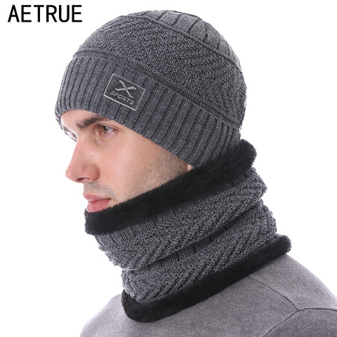 Brand Skullies Beanies Men's Winter Hats For Men Scarf Knitted Hat Cap Winter Beanie Hat Beany Male Homme X Gorro Bonnet Caps ► Photo 1/6