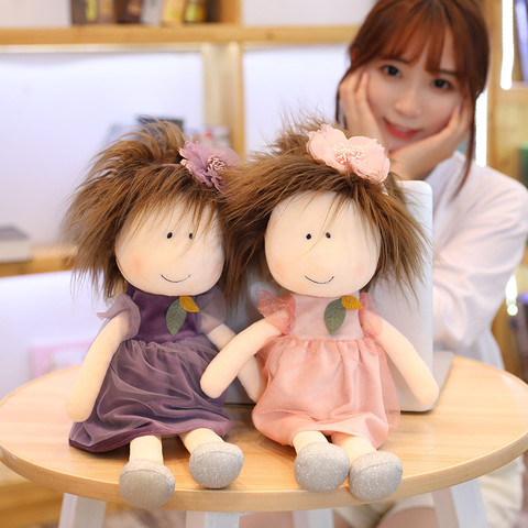 35cm/45cm New Cute cartoon Little sister Plush dolls girl in the skirt Doll Kids girls toys Children Birthday Christmas gifts ► Photo 1/6