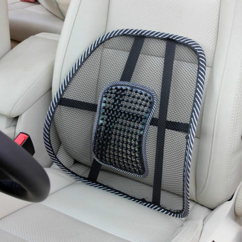 Cool Vent Cushion Mesh Back Lumbar Support Black