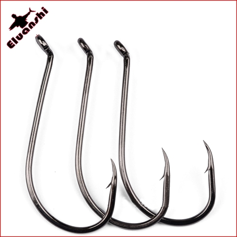 20-50pcs Big High Carbon Steel Alloy Barbed hook for Lake Ocean Rock Fshing Boat fishing saltwater japan offset owner eel trout ► Photo 1/5