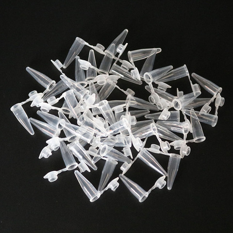 Wholesale Micro 0.2ml Centrifuge Tube 50 Test Tubes Transparent Plastic Tube Container Science Laboratory Test Accessories Lid ► Photo 1/6