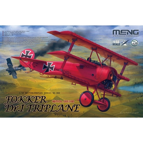 Meng Model QS-002 1/32 Fokker Dr.I Triplane - Scale Model Kit ► Photo 1/1